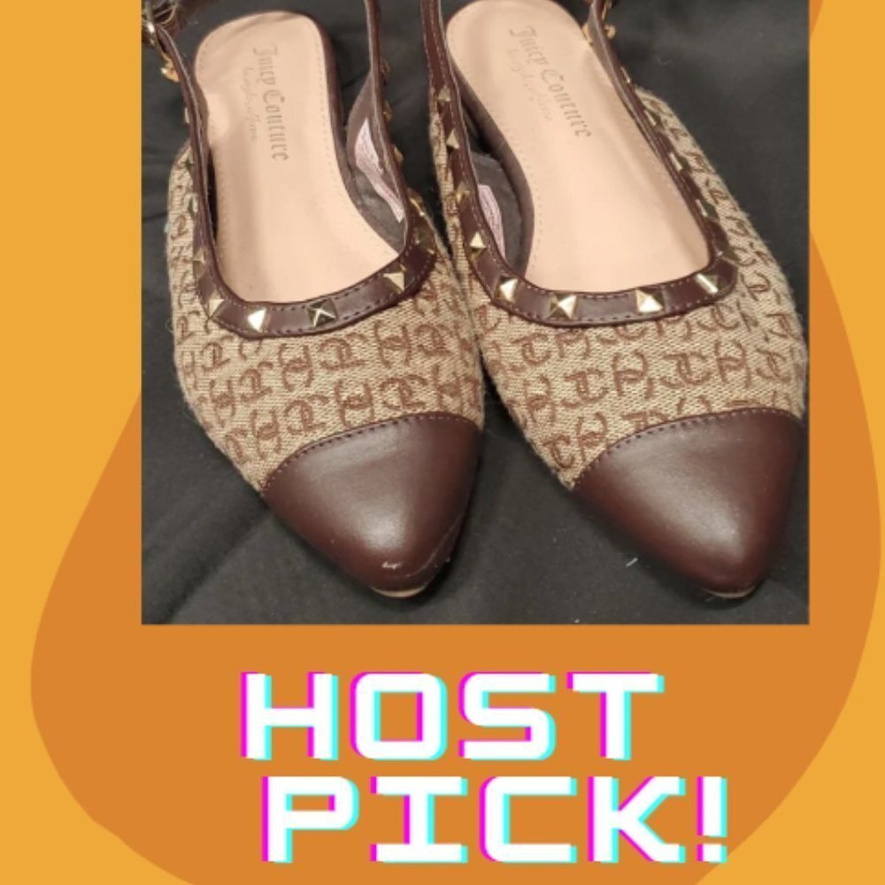 Juicy Couture JC Poetry Fabric Slides SZ 7.5